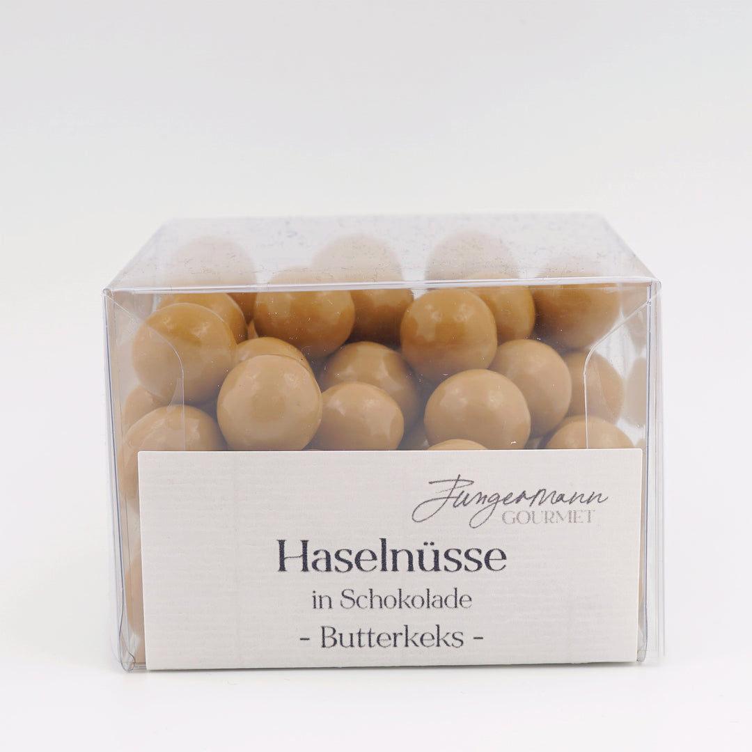Haselnüsse in Schokolade Butterkeks