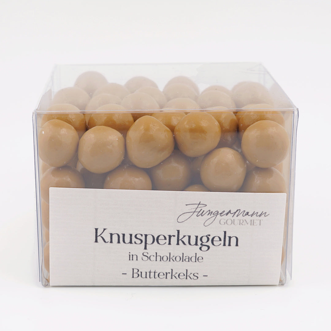 Knusperkugeln in Schokolade Butterkeks