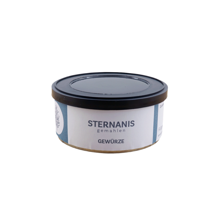 Sternanis gemahlen von Jungermann Gourmet, Produktansicht vor weißem Hintergrund.