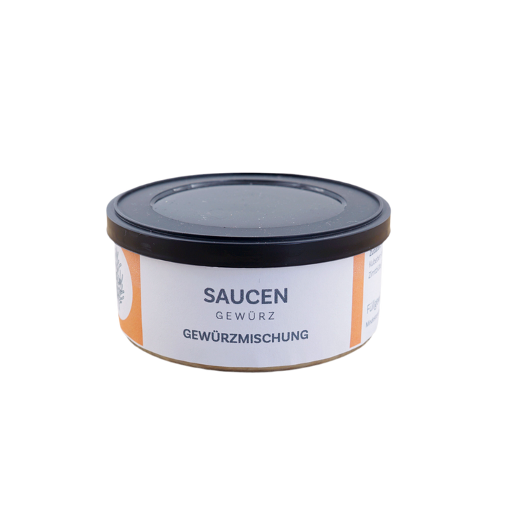Saucengewürz von Jungermann Gourmet, Produktansicht vor weißem Hintergrund.