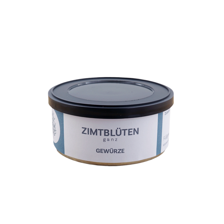 Zimtblüte ganz von Jungermann Gourmet, Produktansicht vor weißem Hintergrund.