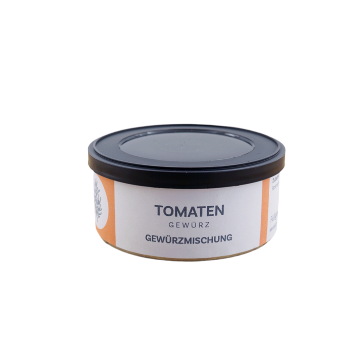Tomatengewürz von Jungermann Gourmet, Produktansicht vor weißem Hintergrund.