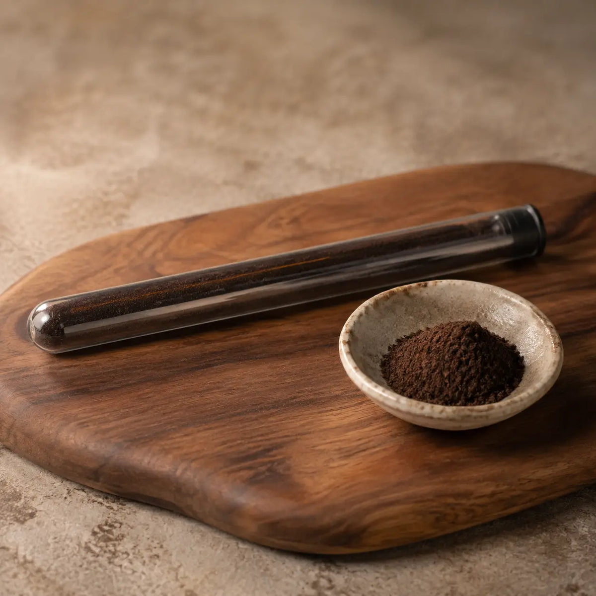 Jungermann Gourmet Bourbon Vanille-Pulver mit gemahlenem Vanillepulver in Schale