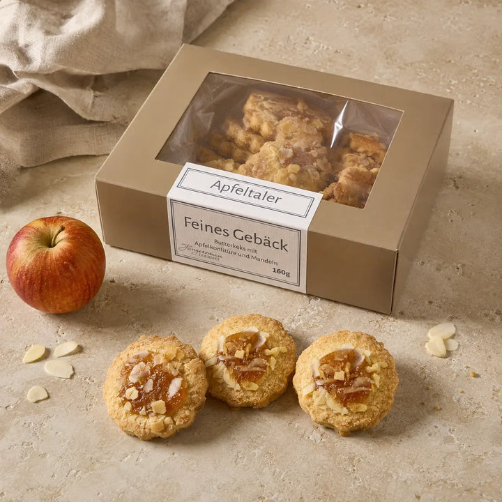 Jungermann Gourmet Butter-Apfel Apfeltaler mit Apfel und Mandelblättchen
