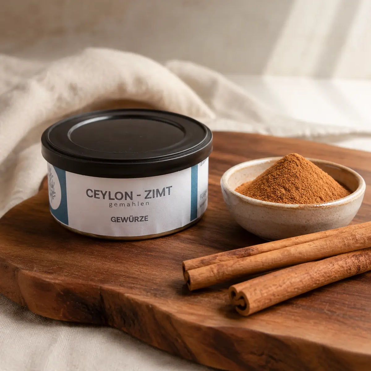Jungermann Gourmet Ceylon Zimt mit gemahlenem Zimt und Zimtrinde