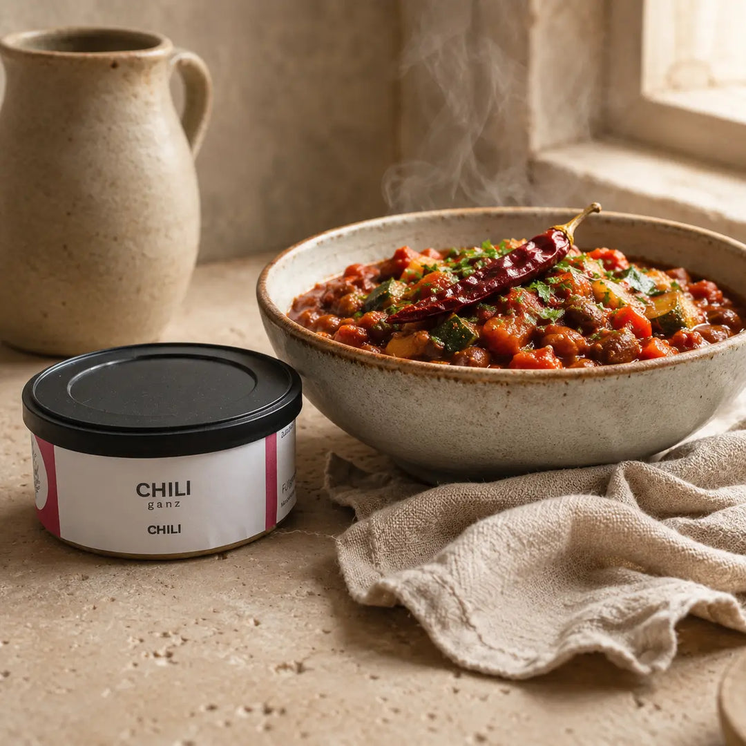 Jungermann Gourmet Chili ganz zu Tomaten-Bohnen-Eintopf