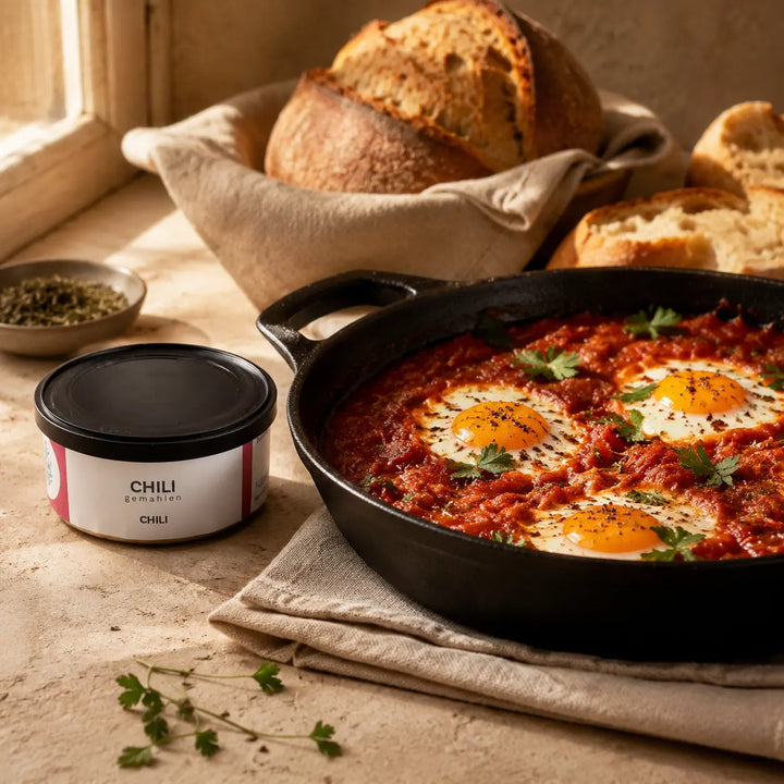 Jungermann Gourmet Chili gemahlen zu Shakshuka