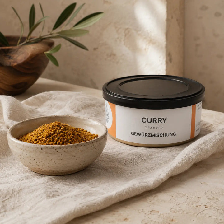 Jungermann Gourmet Curry mit Gewürzmischung in einer Schale