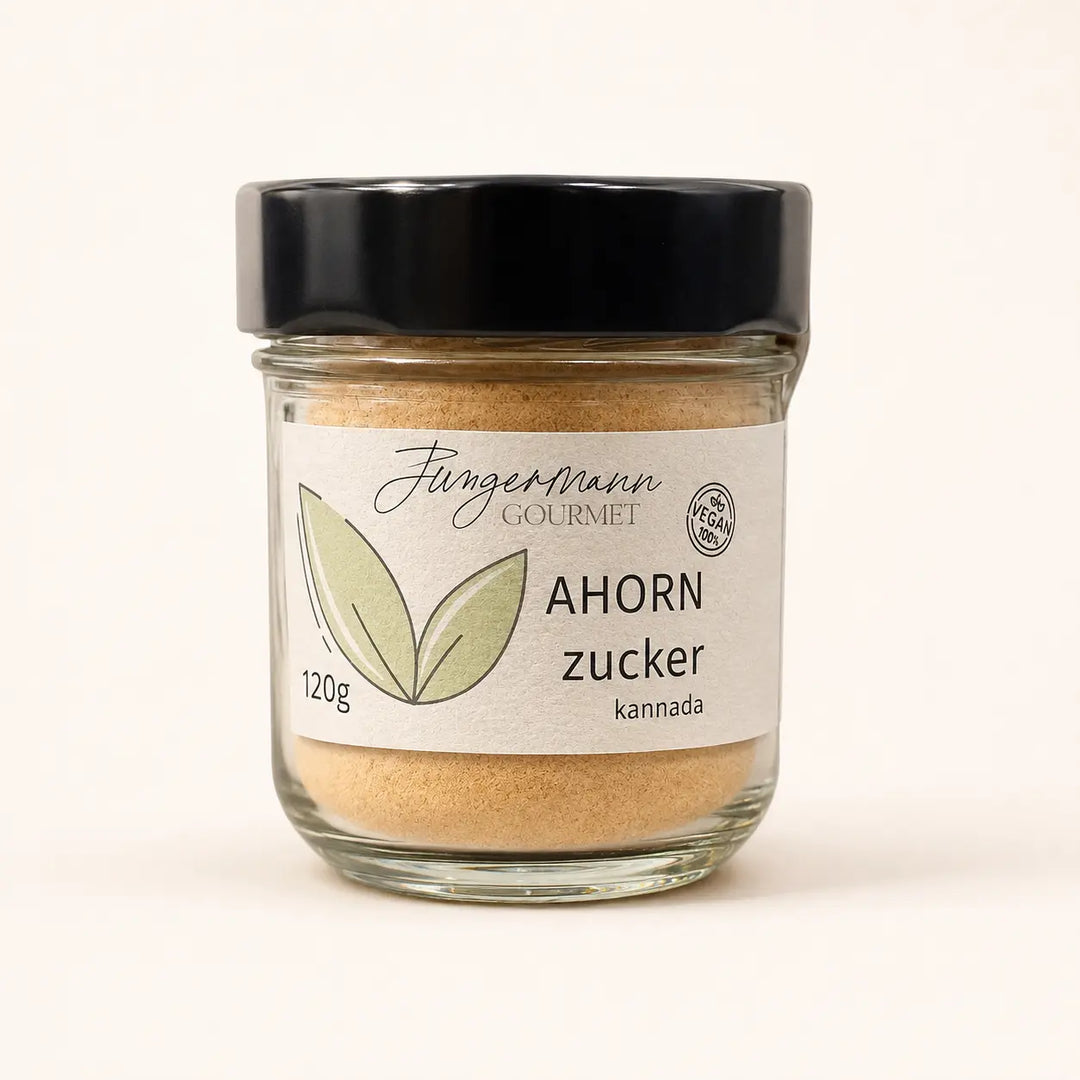 Ahorn-Zucker von Jungermann Gourmet im 120-g-Glas
