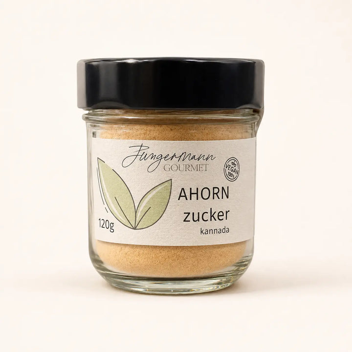 Ahorn-Zucker von Jungermann Gourmet im 120-g-Glas