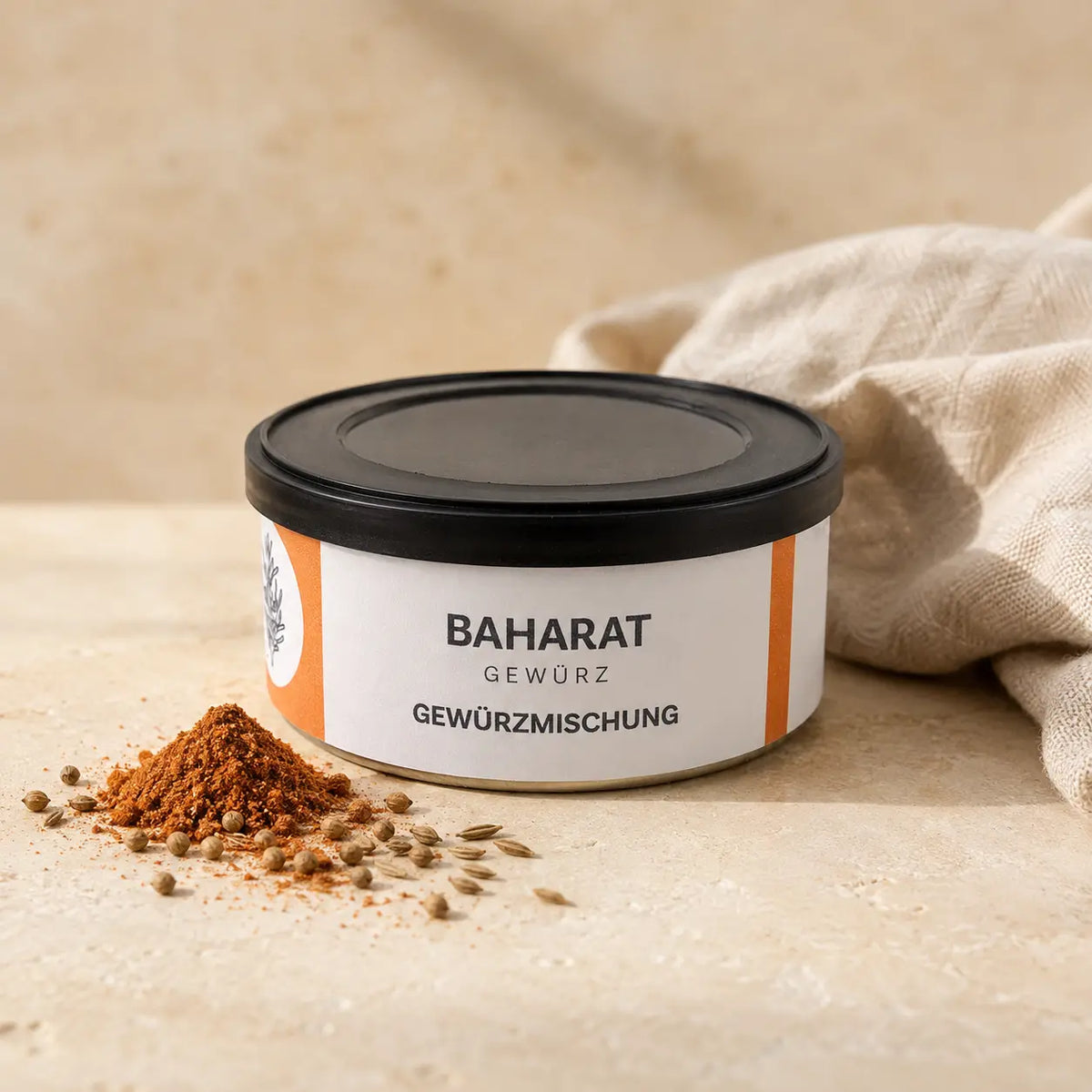 Baharat Gewürzmischung von Jungermann Gourmet in der Dose