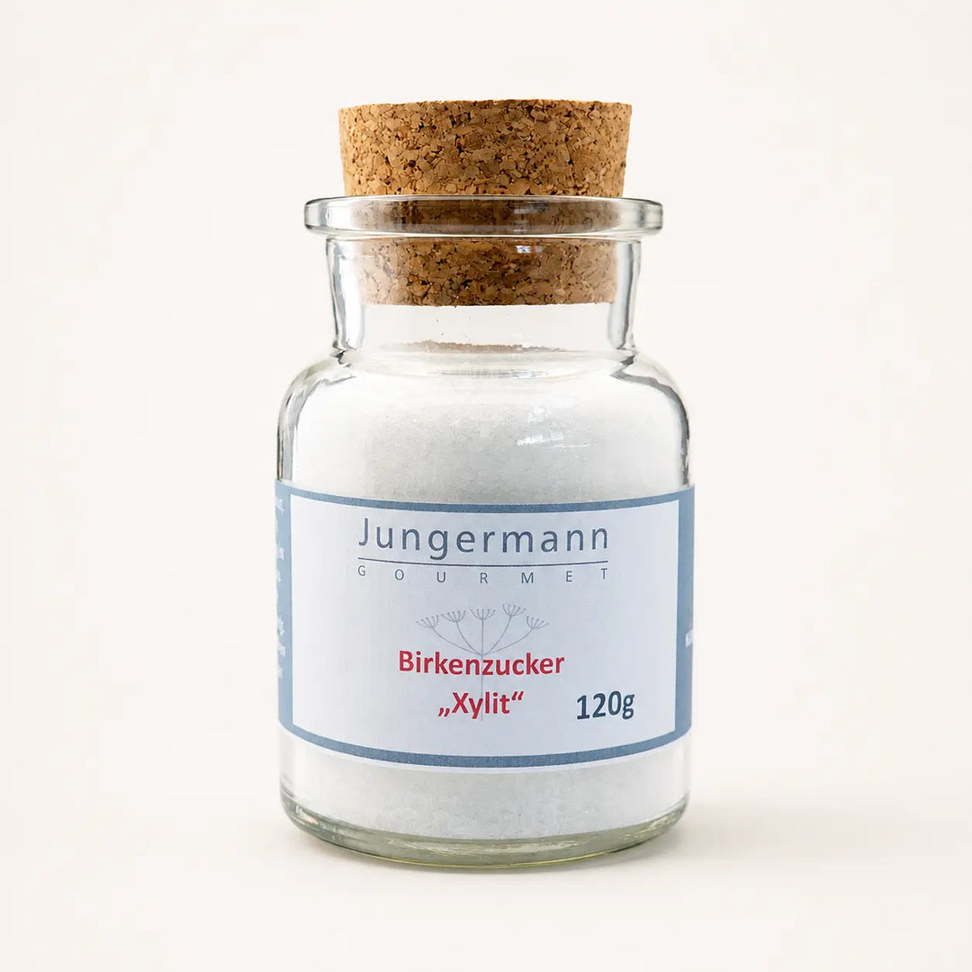 Birkenzucker Xylit von Jungermann Gourmet im 120-g-Glas