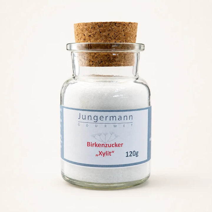 Birkenzucker Xylit von Jungermann Gourmet im 120-g-Glas