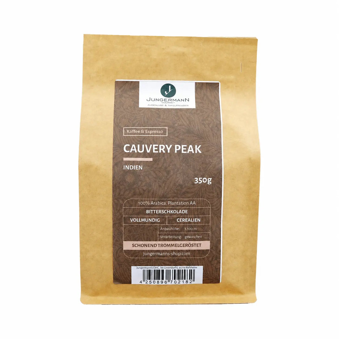 Cauvery-Peak Kaffee von Jungermann Gourmet in der 350-g-Packung