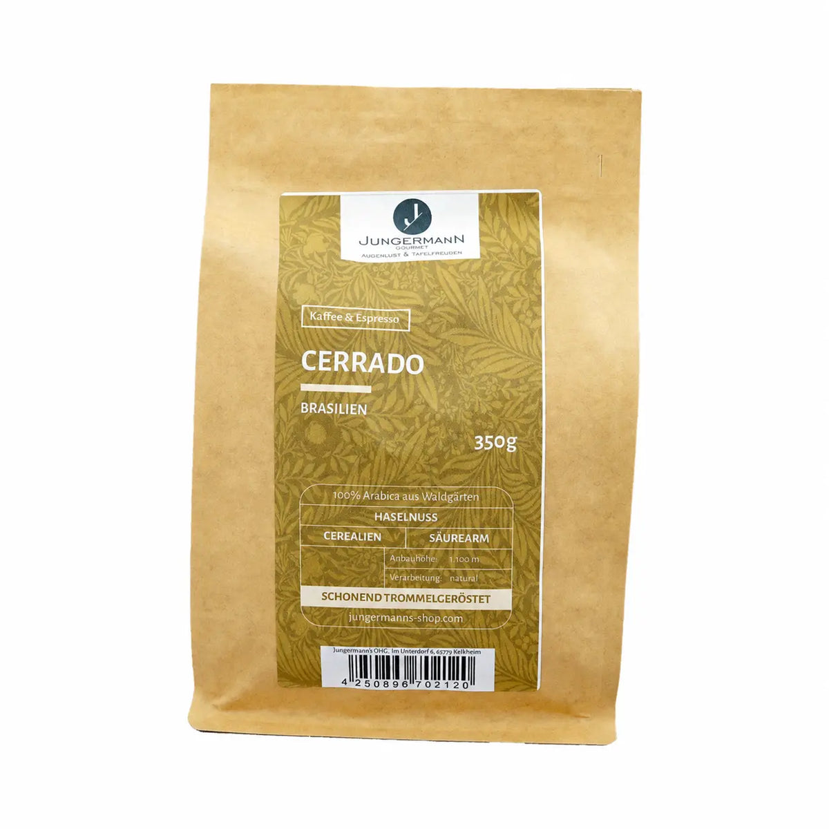 Cerrado Kaffee von Jungermann Gourmet in der 350-g-Packung