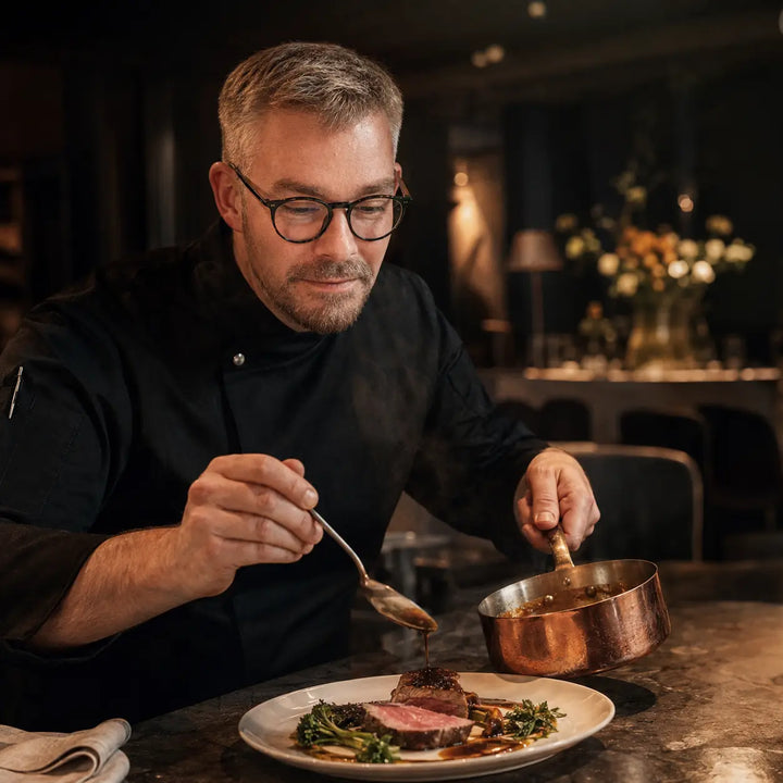Lars Jungermann beim Live-Cooking für das CHEFs TABLE