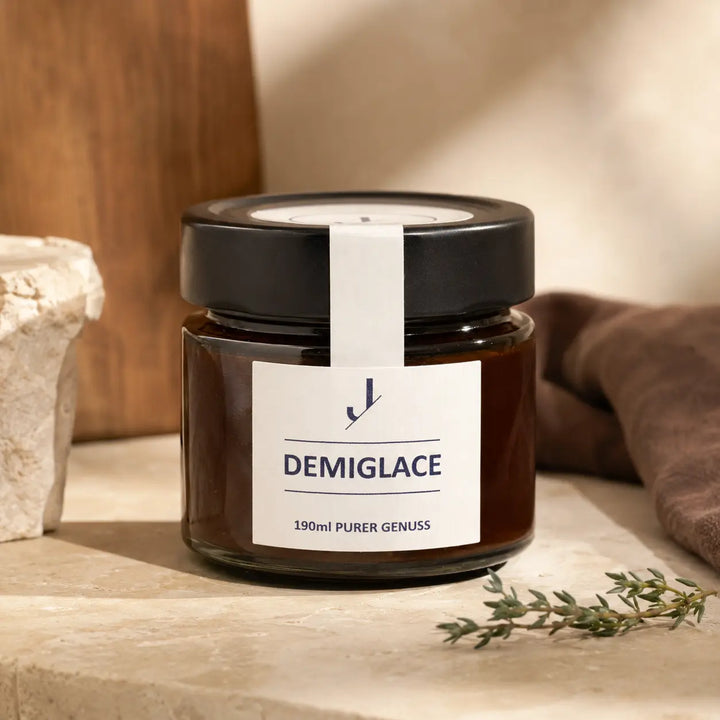 Demiglace von Jungermann Gourmet im 190-ml-Glas als Premium-Packshot