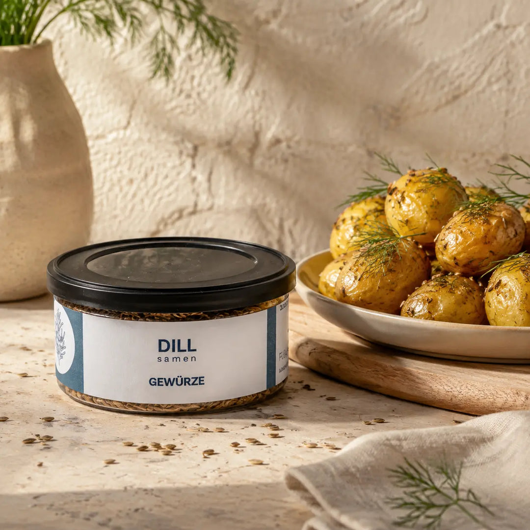 Dillsaat von Jungermann Gourmet zu goldenen Dillkartoffeln