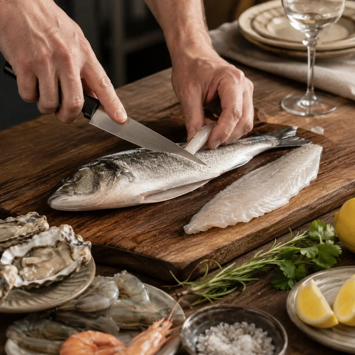 Fisch und Meeresfrüchte – fachgerechtes Filetieren eines frischen Fisches