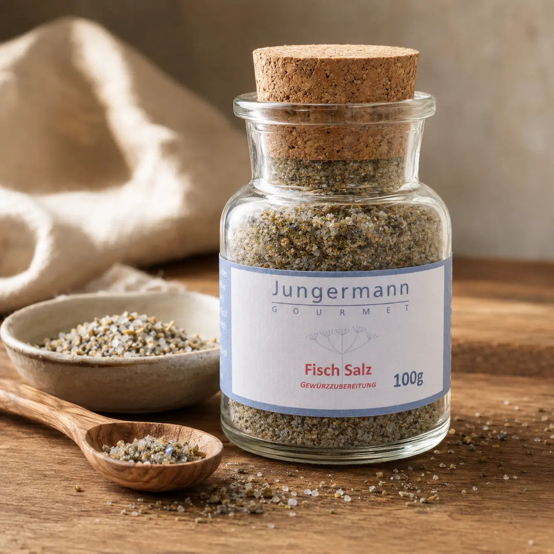 Jungermann Gourmet Fisch-Salz mit grober Kräuter-Salz-Mischung
