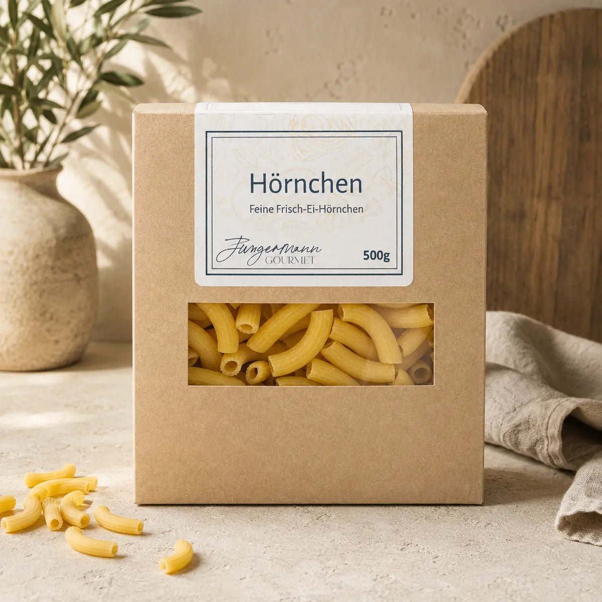 Jungermann Gourmet Frisch-Ei Hörnchen in der Kraftpapierschachtel