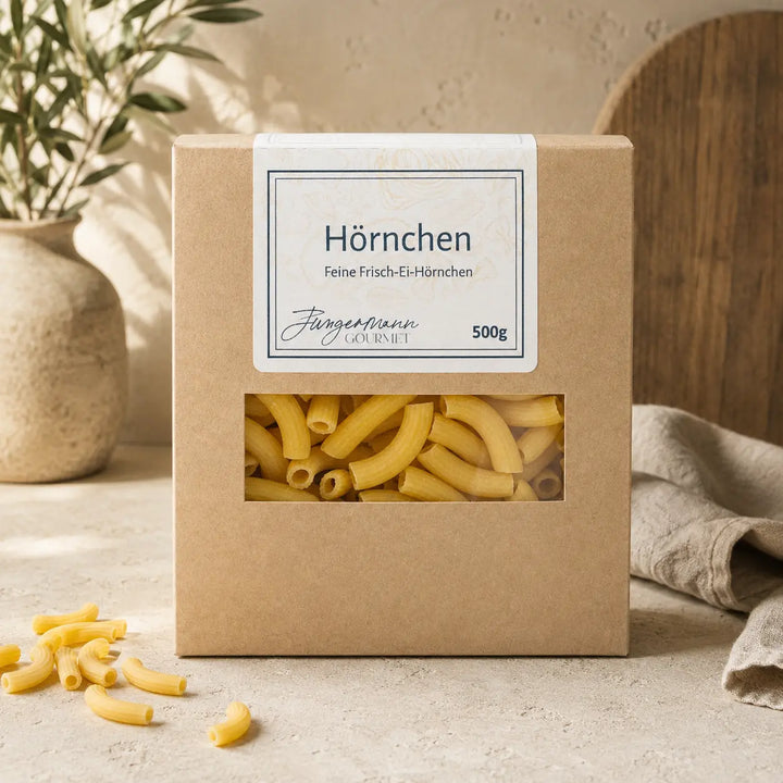 Jungermann Gourmet Frisch-Ei Hörnchen in der Kraftpapierschachtel
