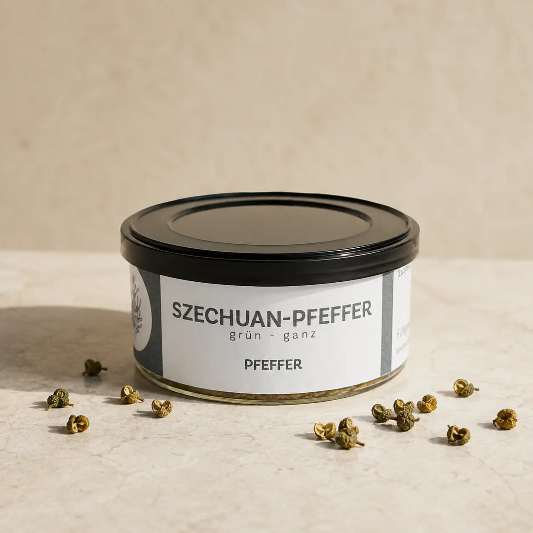 Jungermann Gourmet grüner Szechuanpfeffer ganz in der Gewürzdose