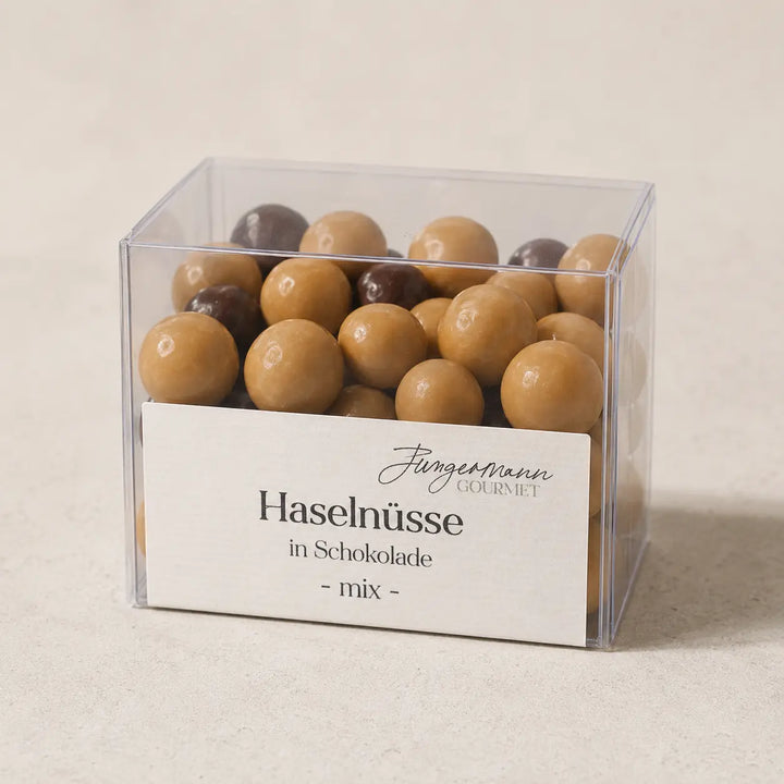 Haselnüsse in Schokolade Mix von Jungermann Gourmet – Premium-Packshot