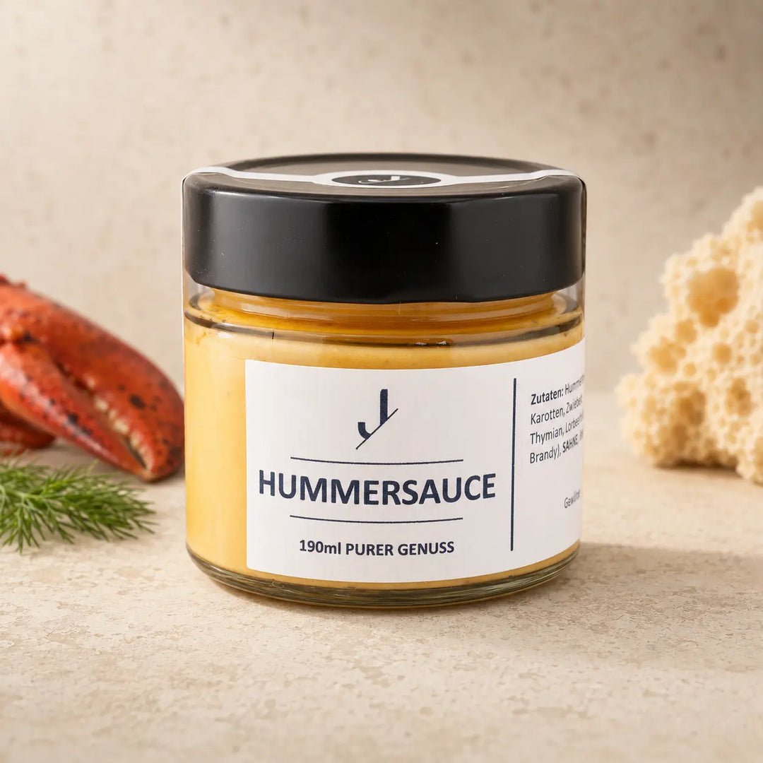 Jungermann Gourmet Hummersauce im Glas – Premium Packshot
