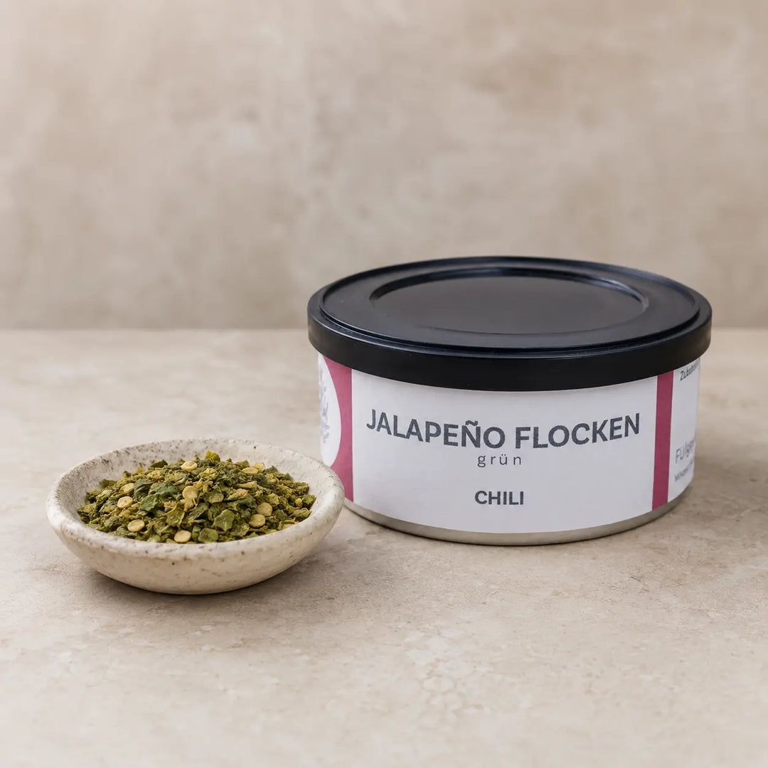 Jalapenoflocken grün von Jungermann Gourmet – Premium-Packshot