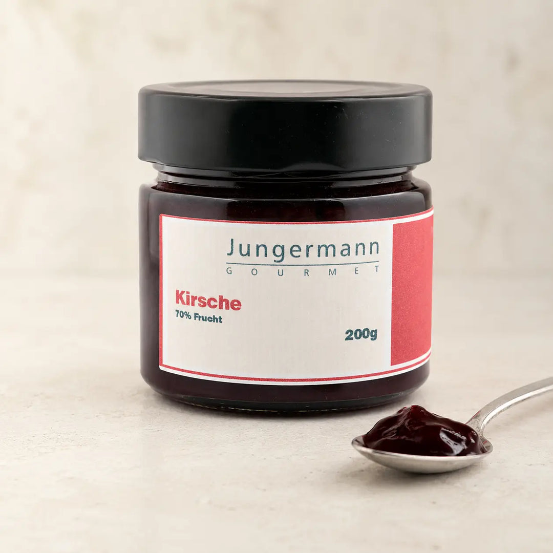 Kirsch Aufstrich von Jungermann Gourmet – Premium-Packshot