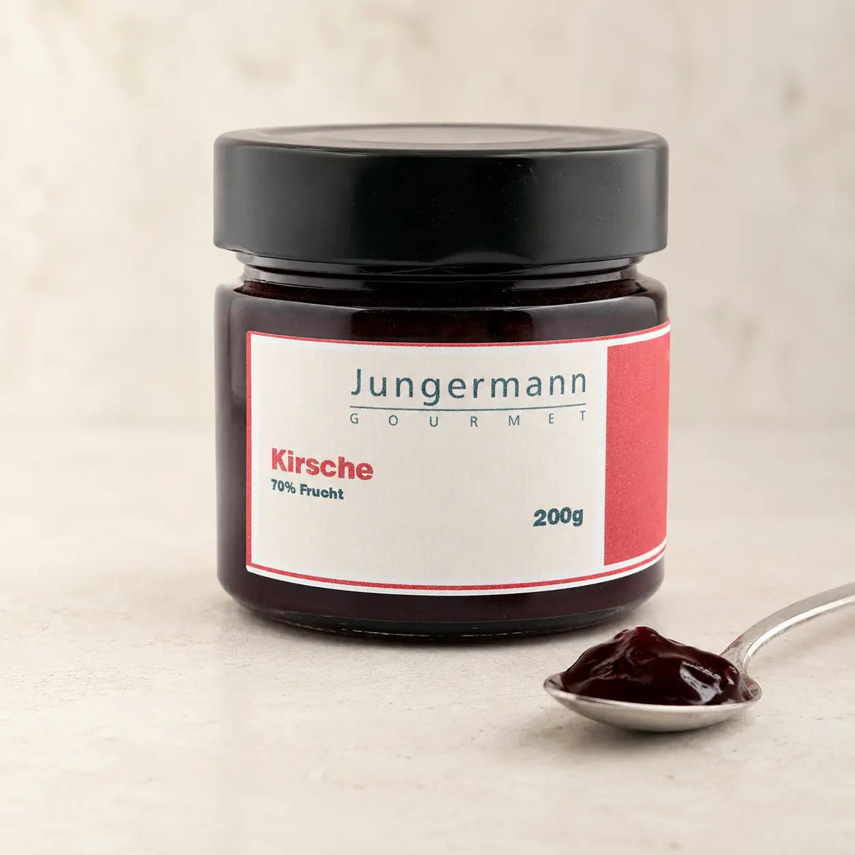 Kirsch Aufstrich von Jungermann Gourmet – Premium-Packshot