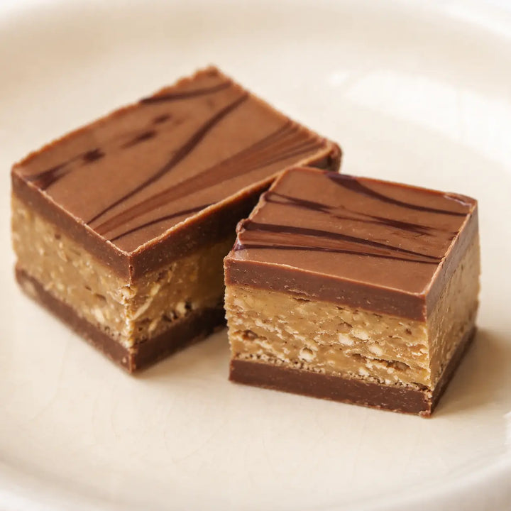 Knusper-Praline Vollmilch mit heller knuspriger Cerealienfüllung im Detail