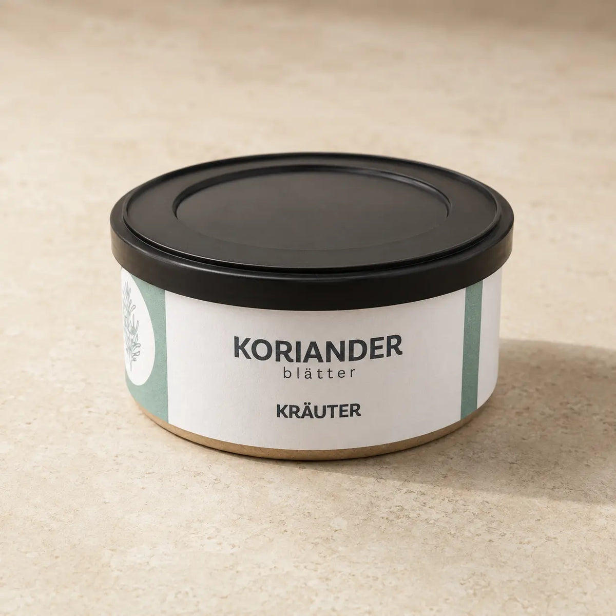 Korianderblätter gerebelt in der originalen Jungermann-Gourmet-Gewürzdose