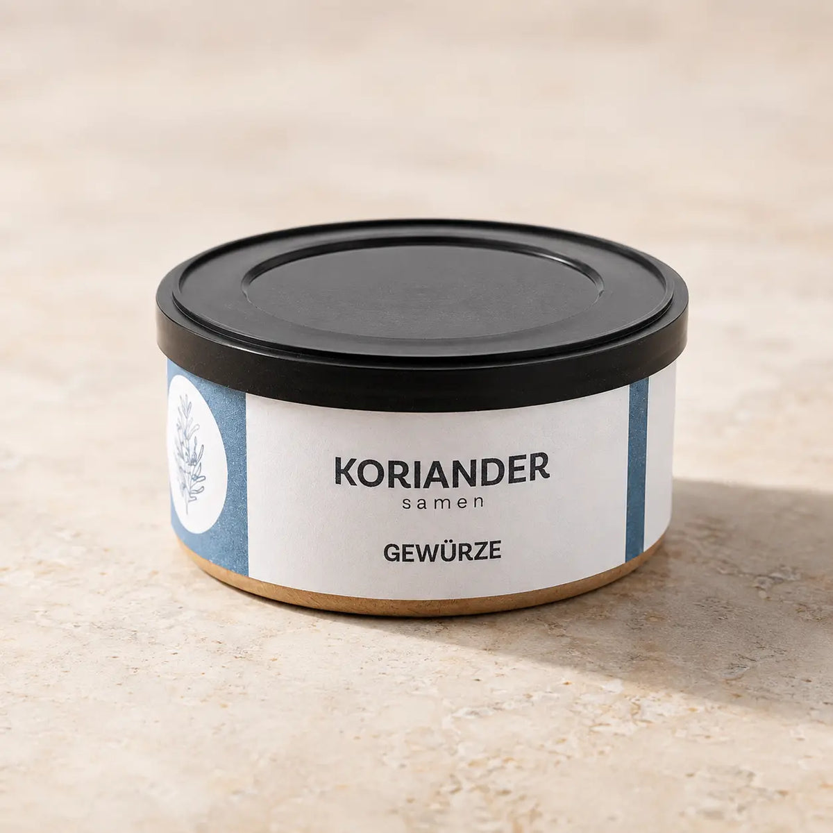 Koriandersaat in der originalen Jungermann-Gourmet-Gewürzdose