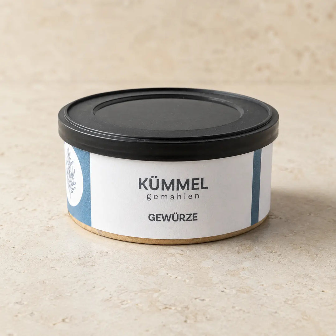 Kreuzkümmel gemahlen in der originalen Jungermann-Gourmet-Gewürzdose