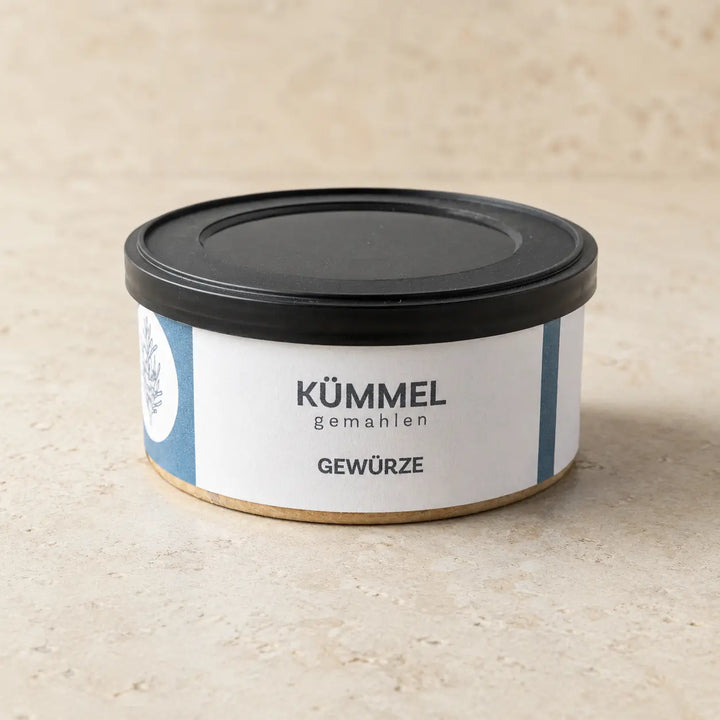 Kreuzkümmel gemahlen in der originalen Jungermann-Gourmet-Gewürzdose