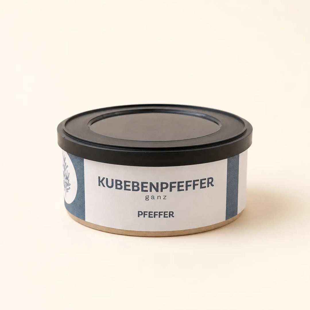 Kubebenpfeffer ganz von Jungermann Gourmet in der Originaldose