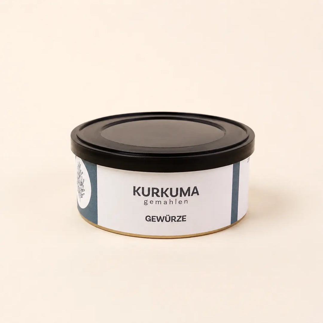Kurkuma gemahlen von Jungermann Gourmet in der Originaldose