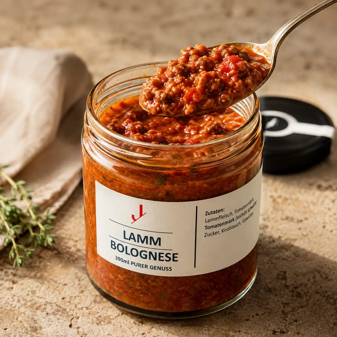 Lamm-Bolognese Sauce von Jungermann Gourmet – herzhafte Textur