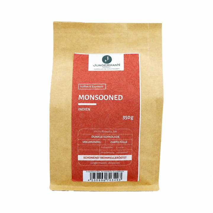 Monsooned Malabar Kaffee von Jungermann Gourmet in der 350-g-Packung