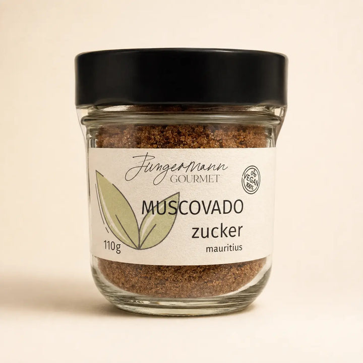 Muscovado-Zucker von Jungermann Gourmet im 110-g-Glas