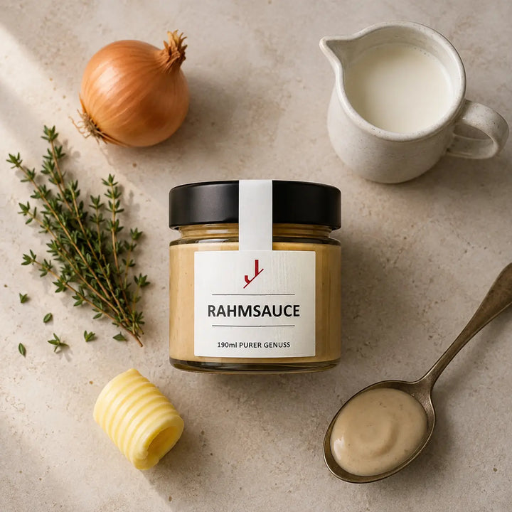 Jungermann Gourmet Rahmsauce mit Zwiebel, Thymian und Rahm