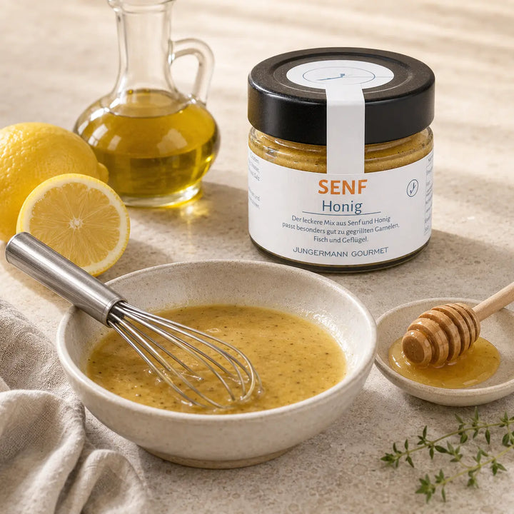Senf mit Honig als Dressing – Zubereitungsidee