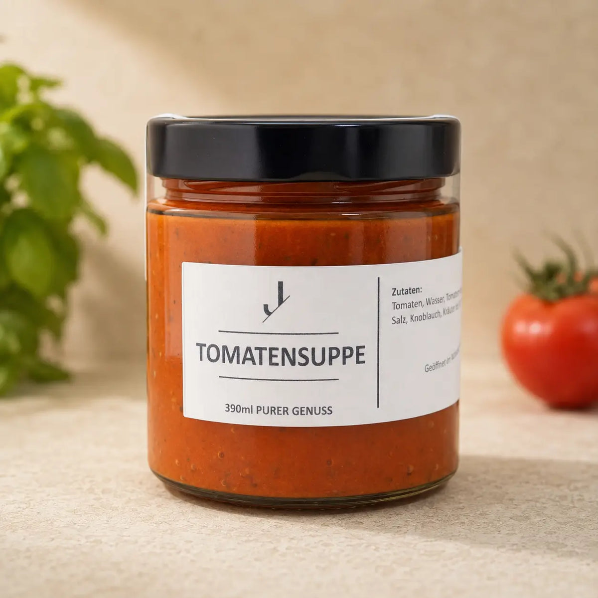 Tomatensuppe von Jungermann Gourmet im 390-ml-Glas