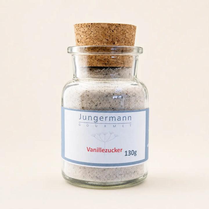 Vanillezucker von Jungermann Gourmet im 130-g-Korkglas
