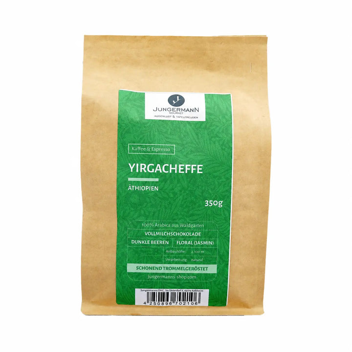 Yirgacheffe Kaffee von Jungermann Gourmet in der 350-g-Packung